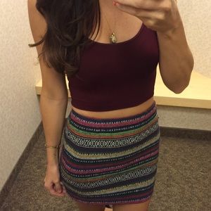 Ladakh woven tribal festival high waist skirt